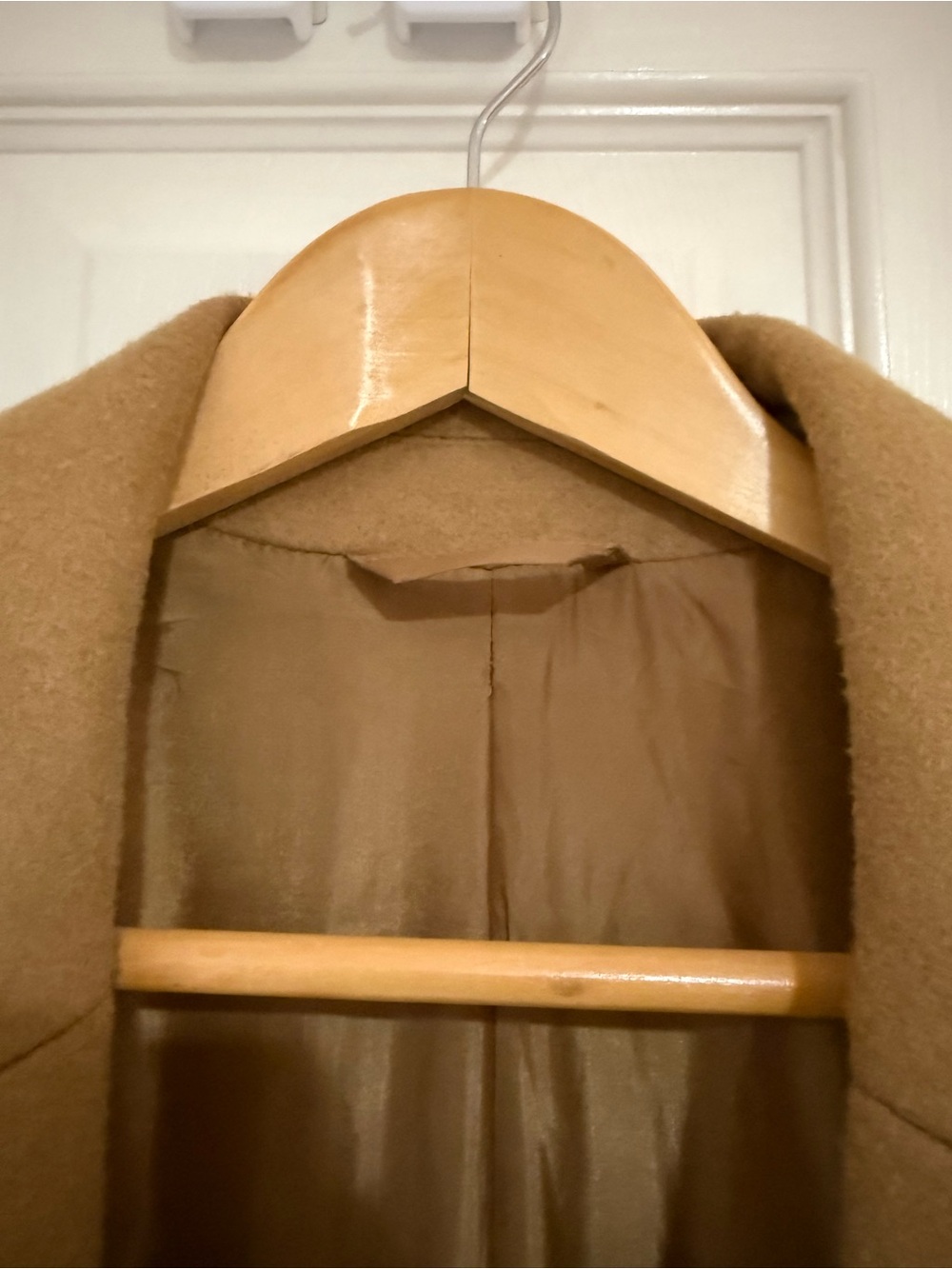 Old Navy Men's Camel Pea Coat - Single-Breasted Overcoat - Picture 4 of 4